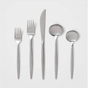 Threshold Shapleigh 19pc Stainless Steel Flatware Set Silver Silverware